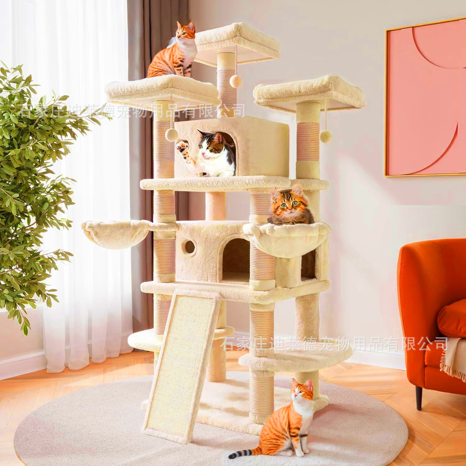 Comercio exterior dropshipping marco para escalar para gatos casa para gatos árbol para gatos marco para escalar para gatos integrado torre especial para gatos grandes juguetes para gatos suministros para mascotas.