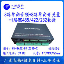 8路单向音频+8路单向开关量+RS485/232/422数据 综合多业务光端机