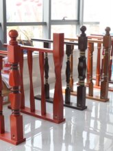 实木楼梯扶手 立柱 阳台 护栏 白色 烤漆室内栏 杆 现代 简约现货