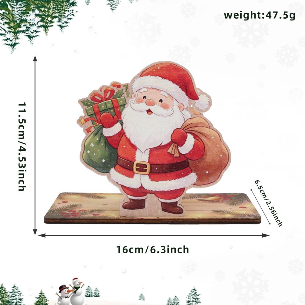 Navidad toallitas estante dibujos animados viejos alces estante de almacenamiento de papel de extracción tridimensional decoración de mesa de comedor caja de toallitas de Navidad image 6