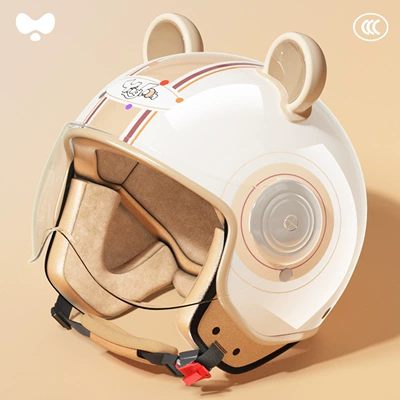 Helmet for Electric Scooters, Women's 3C Certified, Winter Warm and Windproof, Battery Car Safety Helmet, Full-Face Motorcycle Helmet for Men (Motosiklet kaskı (dəbilqə)) - 3c-adult-white-hd-short-lens-class-a-new-national-standard-one-size-fits-all