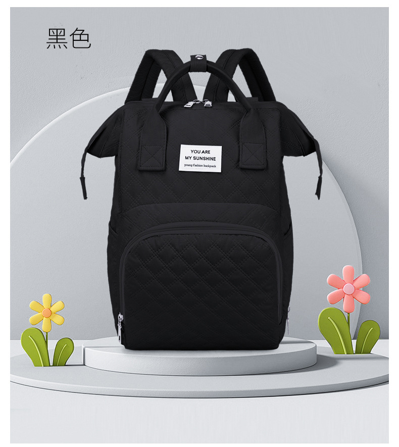 Fashionable Korean-style double-shoulder mommy bag, multi-functional maternity bag, large-capacity baby and maternal products storage bag, milk storage bag undefined