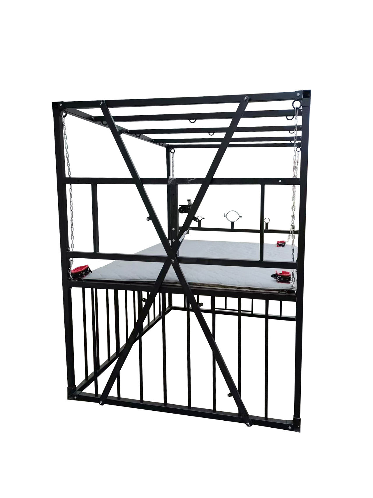 BDSM情趣家具调教室道具刑床X架一体狗笼惩罚束缚工具大型拘束架-阿里巴巴