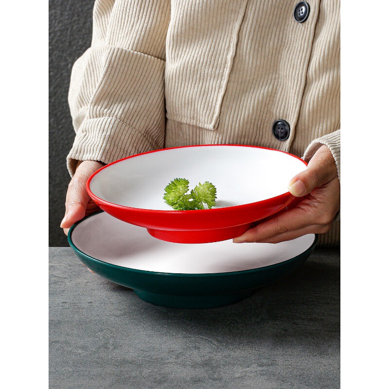 Xiangyuanmei melamine tableware plate, deep round plate for commercial use in restaurants and hotels, serving plate for stir-fry dishes, soup plate, imitation porcelain Xiangyuanmei melamine tableware plate, deep round plate for commercial use in restaurants and hotels, serving plate for stir-fry dishes, soup plate, imitation porcelain