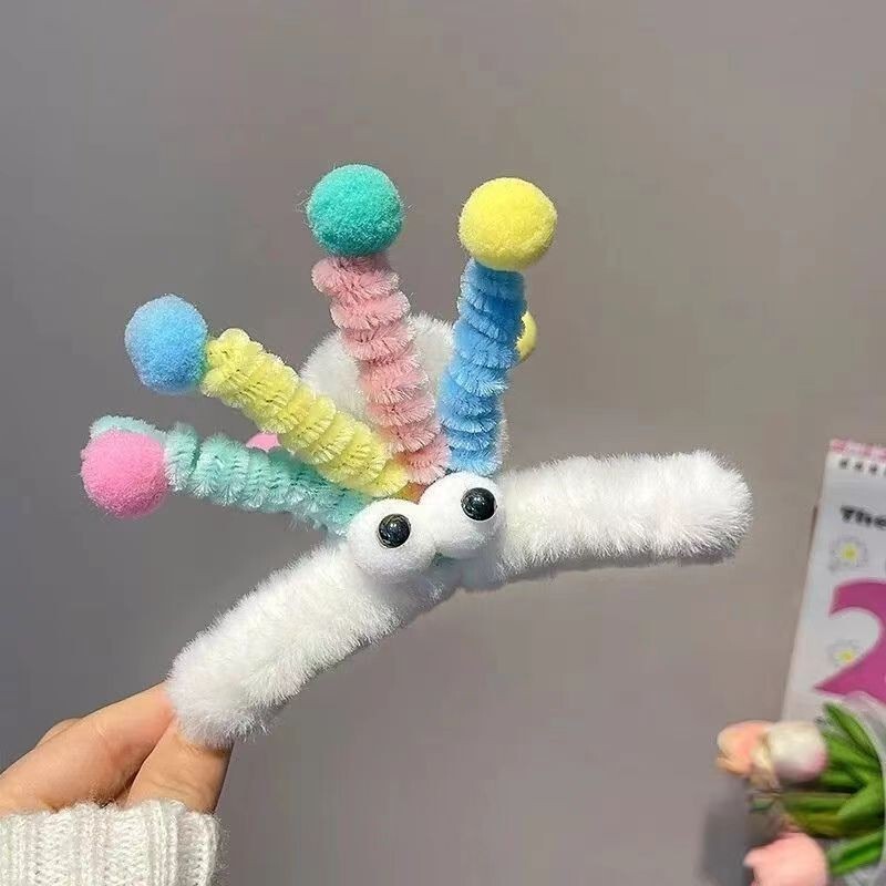 ドーパミンスプリングぬいぐるみヘアピン女性のための面白い面白いサメクリップかわいいヘアピン後頭部ヘアクリップヘッドバンド|undefined