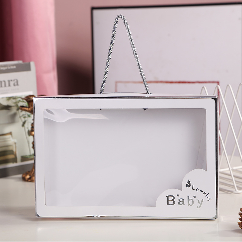 新款ins风跨境货源创意简约商务礼品盒便捷手提折叠盒 礼品包装盒