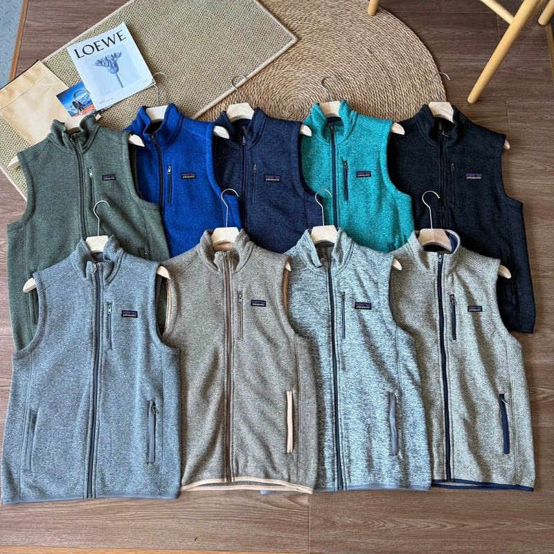New colorway P@ta Better Sweater outdoor warm fleece stand-up collar vest for men and women