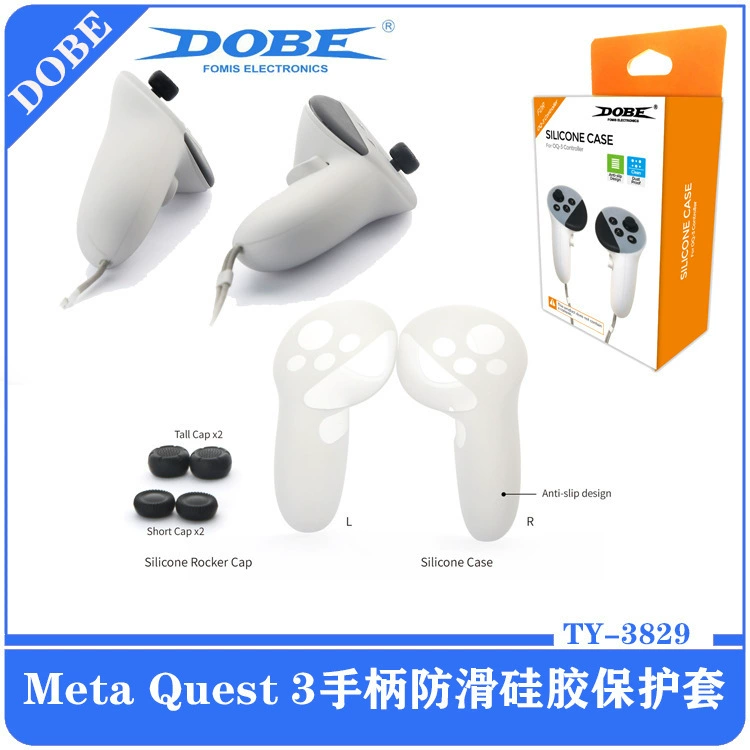 Силиконовый защитный чехол для левой и правой рукоятки Meta Quest 3, защитное рукоятка для Meta Quest 3 с крышкой на дистанционномcap