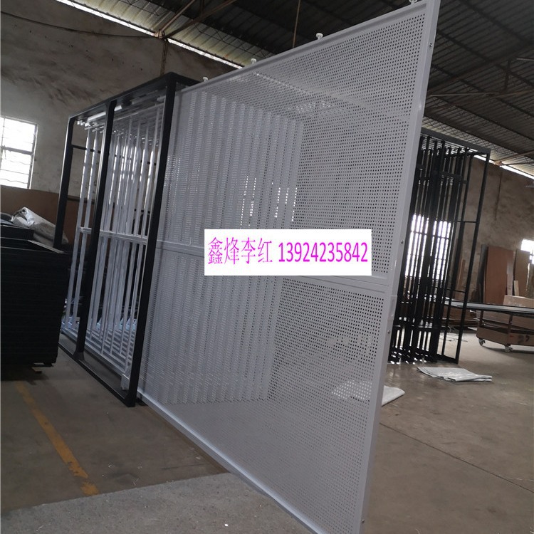 画框抽拉展示架 挂画架 铁板冲孔展示架 相框画框抽拉双面展示架