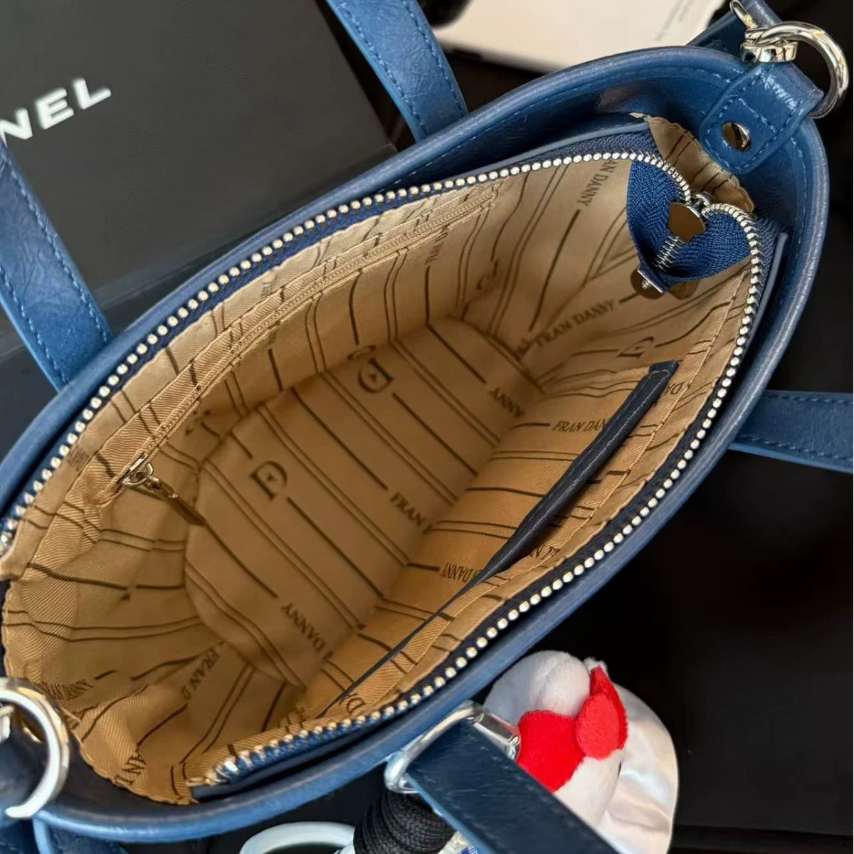 Handheld denim basket, one-shoulder bag, high-end