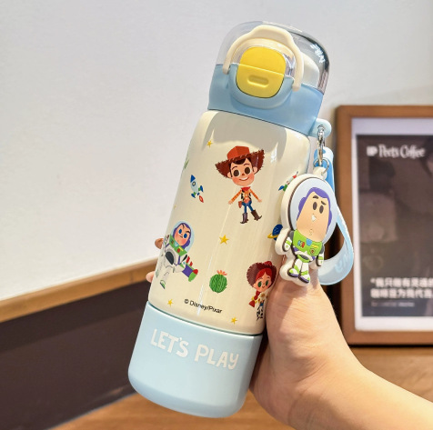 어린이 초등학생 316 스테인리스 빨대 보온병 학교 물병