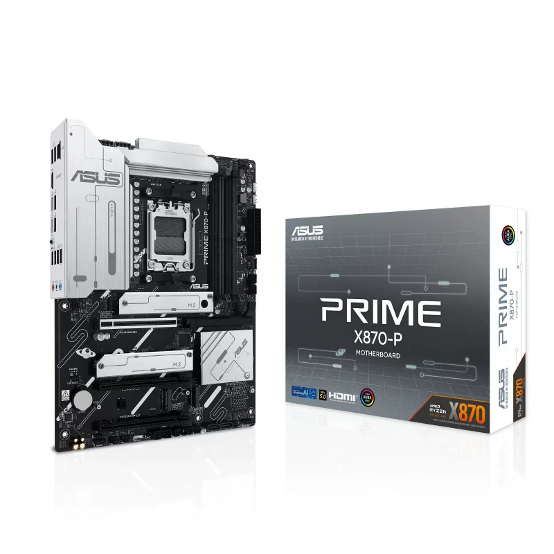 Материнская плата Asus PRIME X870-P ATX для настольного ПК, поддержка сокета AM5, совместима с 9700X\9900X\9950X