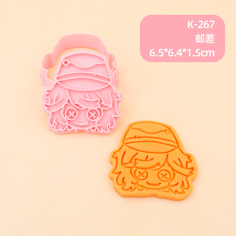 Juego de Moldes para Galletas 3D Personajes de Anime de Plástico para Repostería image 38