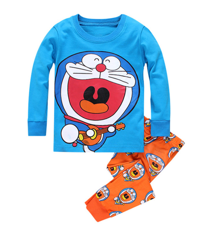 Traje de desgaste para el hogar para niños europeo y americano Otoño e Invierno ropa para niños nueva ropa interior para niños y niñas pijamas de dibujos animados para bebés al por mayor