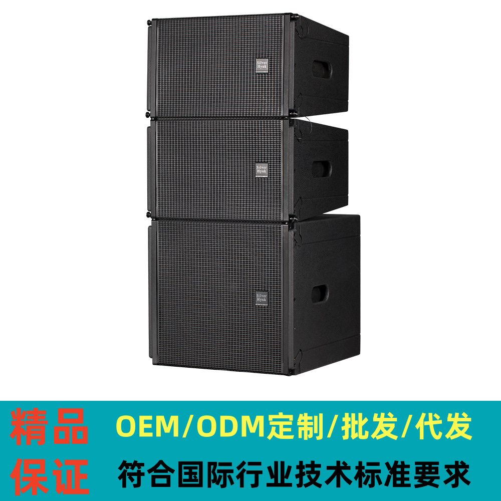 Altavoces de arreglo lineal de alta potencia para exteriores, impermeables, de 12 pulgadas, para presentaciones en escenarios y estadios, con alta presión sonora.