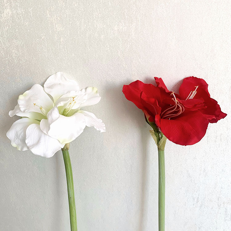 인공 꽃 큰 clivia Amaryllis 가정 장식 장식 사진 사진 사진 꽃다발 꽃꽂이 액세서리 제조 업체 똑바로