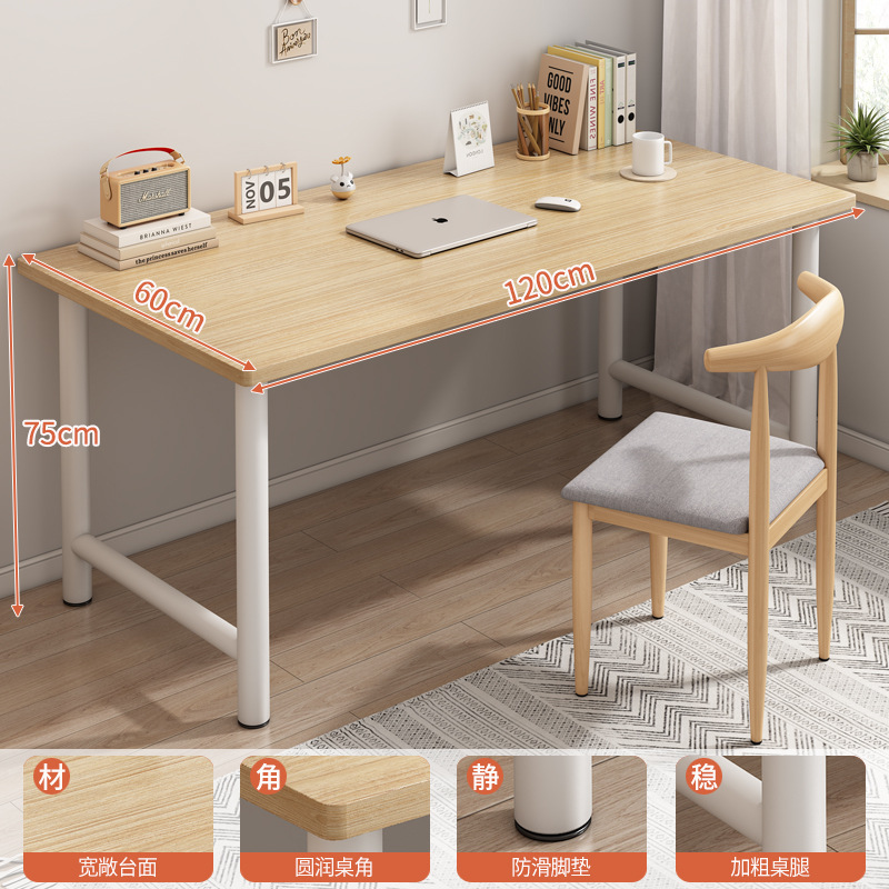 Entrega de roble pastoral inclinado en forma de x 120 * 60 cm + silla de Cuerno de hierro