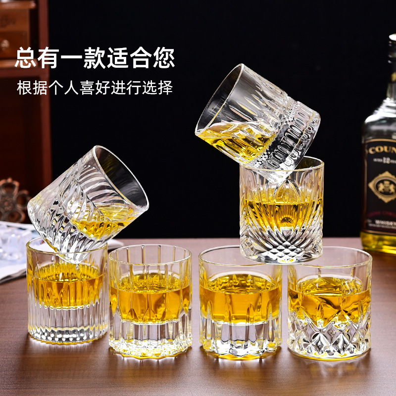 Elite retro wineglass for whiskey thickened crystal