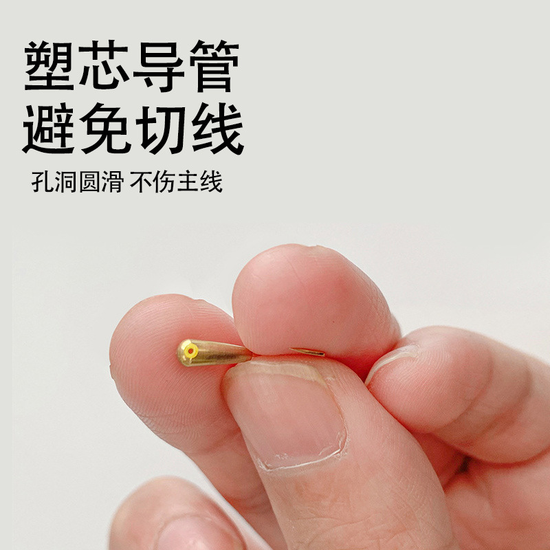 Gancho de bronce con cabeza hacia el cielo Jin Haixi colgante de bronce hecho a mano dientes de lobo tradicionales 45 grados gancho de bronce con cabeza hacia el cielo Jin Haixi perforación gancho