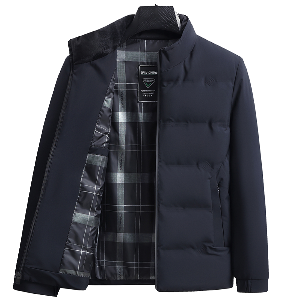 Transfronterizo corto invierno hombre ocio chaqueta de algodón grueso de mediana edad padre vestido chaqueta de invierno chaqueta de algodón