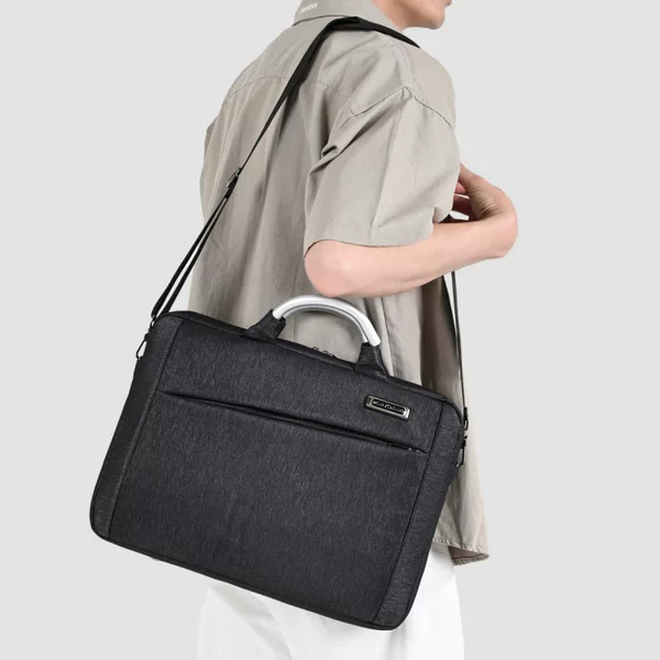 Foreign Trade Business Laptop Bag, Portable Laptop Bag, Unisex, Portable Cross-Body Large-Capacity Computer Bag for Commuting