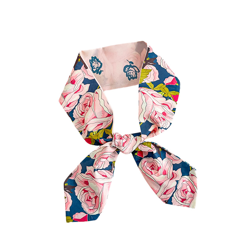 Bufanda de seda Sentido de alta calidad Nuevo estilo estilo nacional Cinturón para el cabello Bolso multifunción de flores con cinta decorativa Bufanda Cinturón de cintura