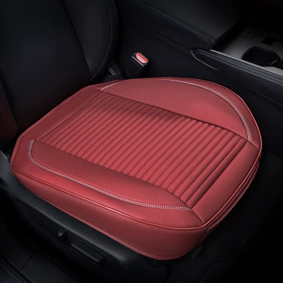 Three-Piece Set, Car Seat Cushions, Summer Cool – Seat cushion, seat cover - burgundy-one-front-seat