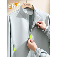 防风冲锋衣工作服印logo秋冬企业团队文化衫餐饮工装外套夹克