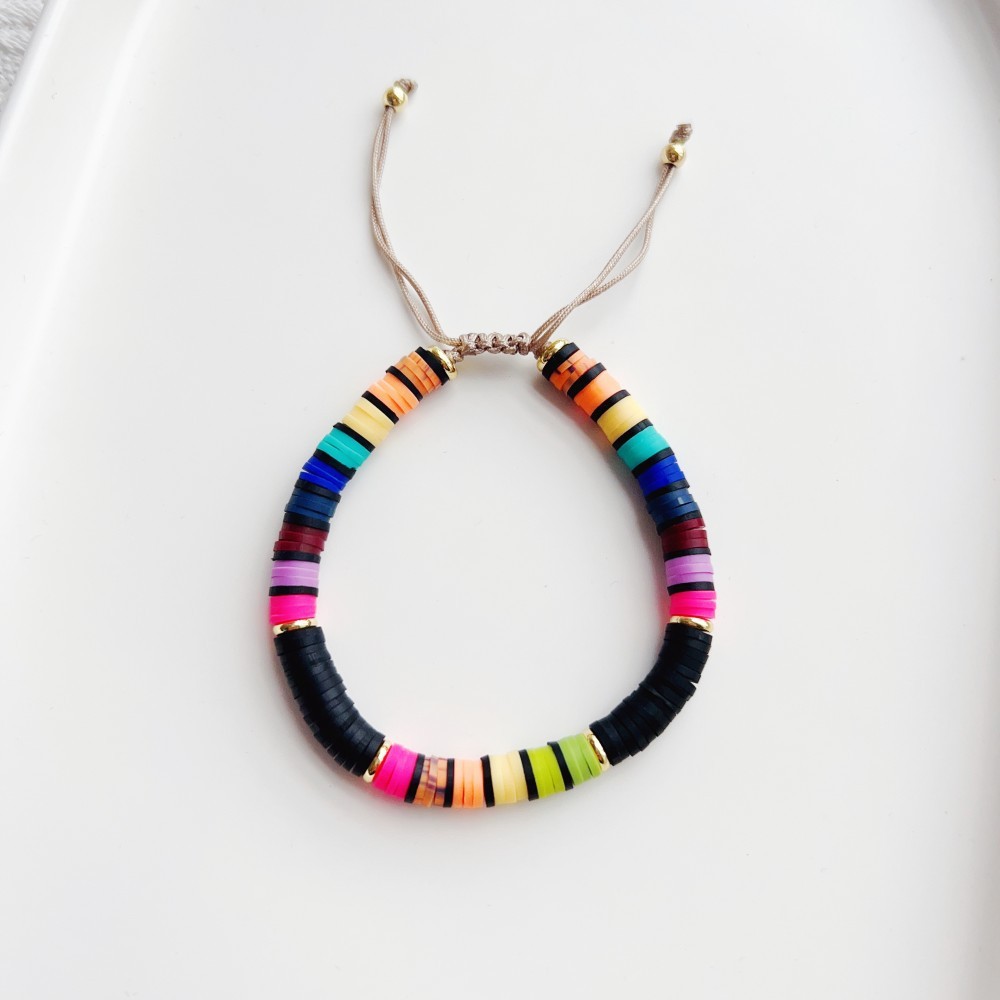Women'S Gender Casual Vacation Color Block Freshwater Pearl Soft Clay Copper Women's Bracelets