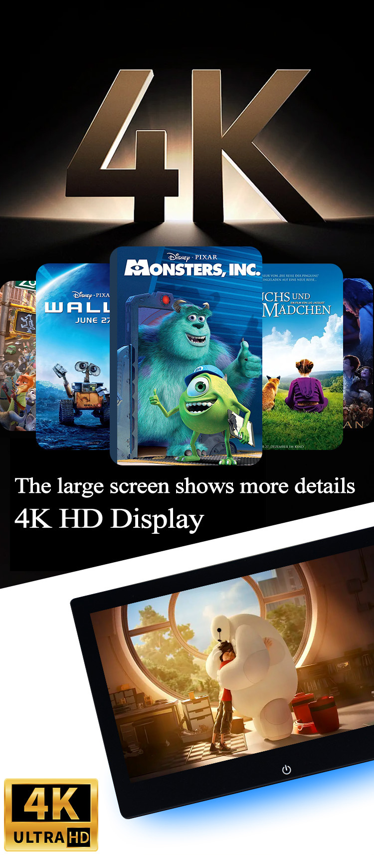 10.1inch External Android Monitor 13.3inch Headrest Android Monitor 11.6inch Headrest Mp5 Monitor
