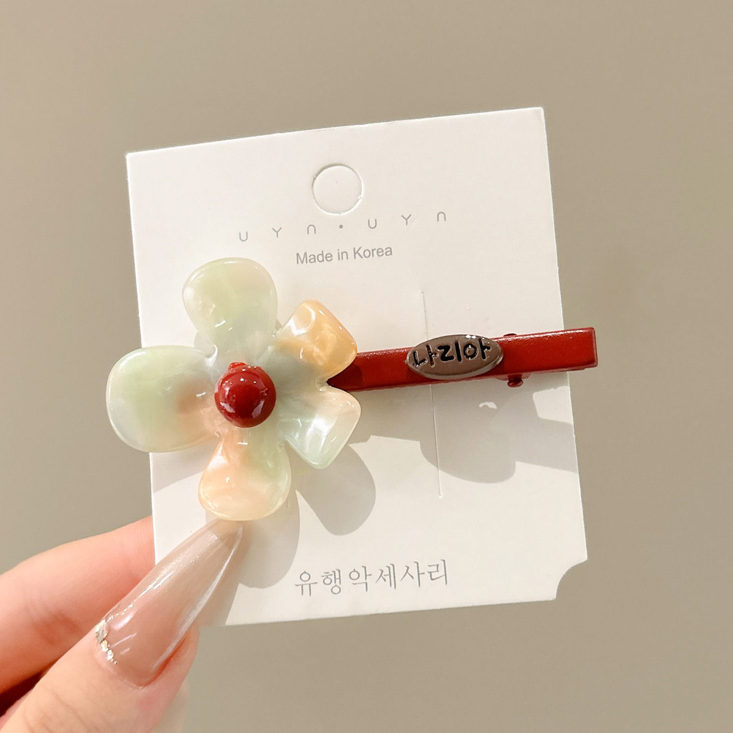 심포니 플라워 헤어핀 - 싱글팩 ~약 7.5cm