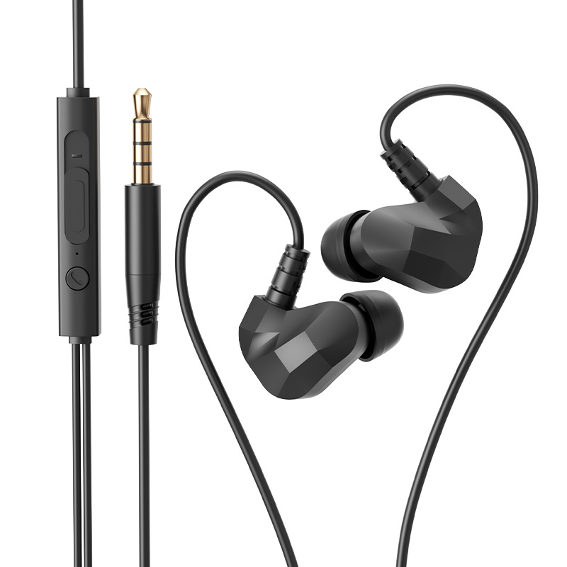 Transfronterizos HIFI fiebre clase auriculares cableados en el oído buena calidad de sonido deportes comer pollo juegos teléfonos móviles auriculares de computadora