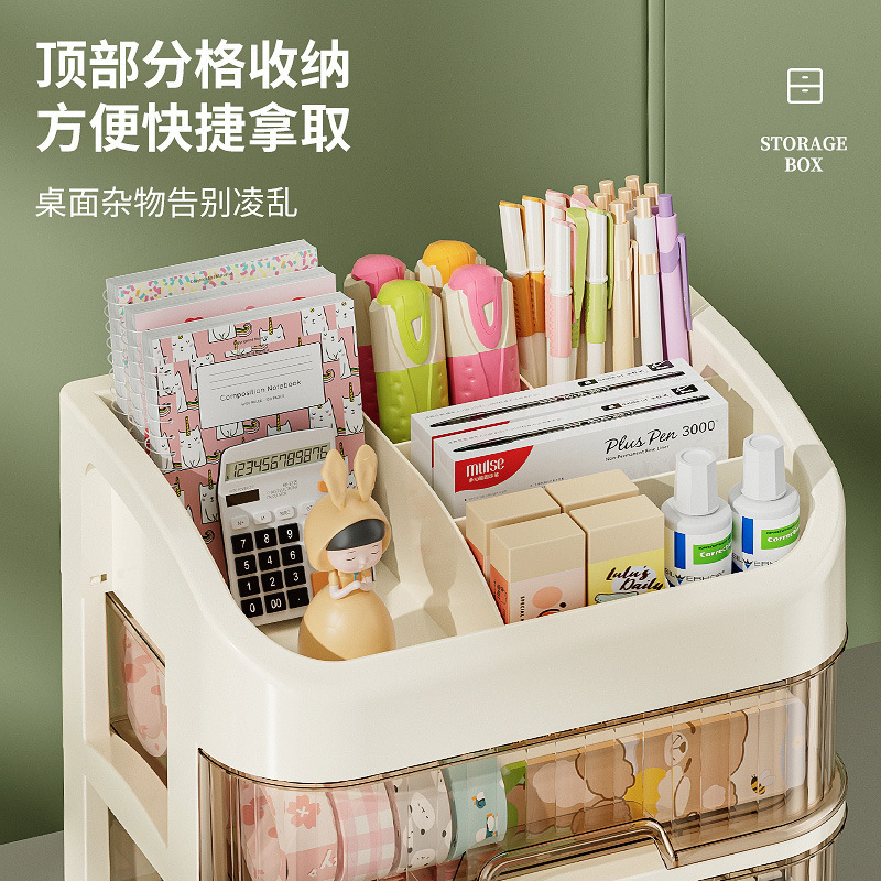 化妆品收纳盒桌面收纳防尘塑料收纳置物架轻奢护肤品面膜口红跨境|undefined