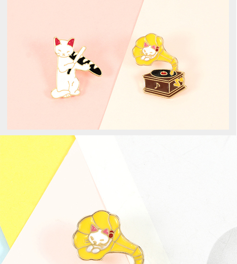 11g Weight Brooches Classification Holiday, Daily Occasion Alloy Material Animal Pattern Unisex Gender Enamel Design Cartoon Style, Cute Style Cartoon Style Cute Pin Animal Alloy Enamel Unisex Brooches 无