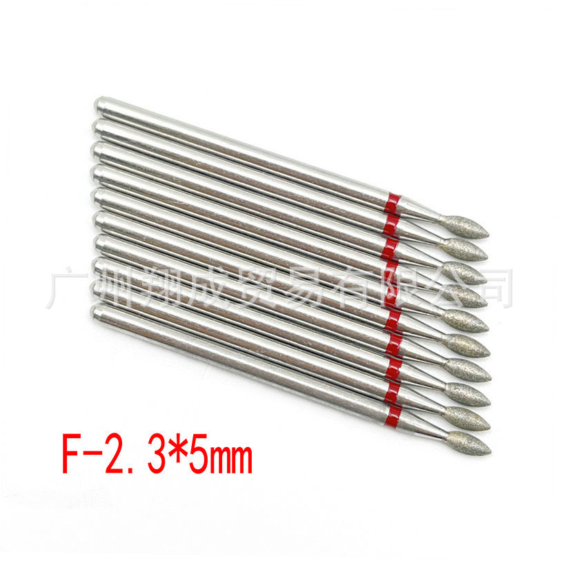 10 unids Amazon Venta caliente nail art carborundum pulido traje uñas descarga taladro piel muerta eliminación diamante Taladro