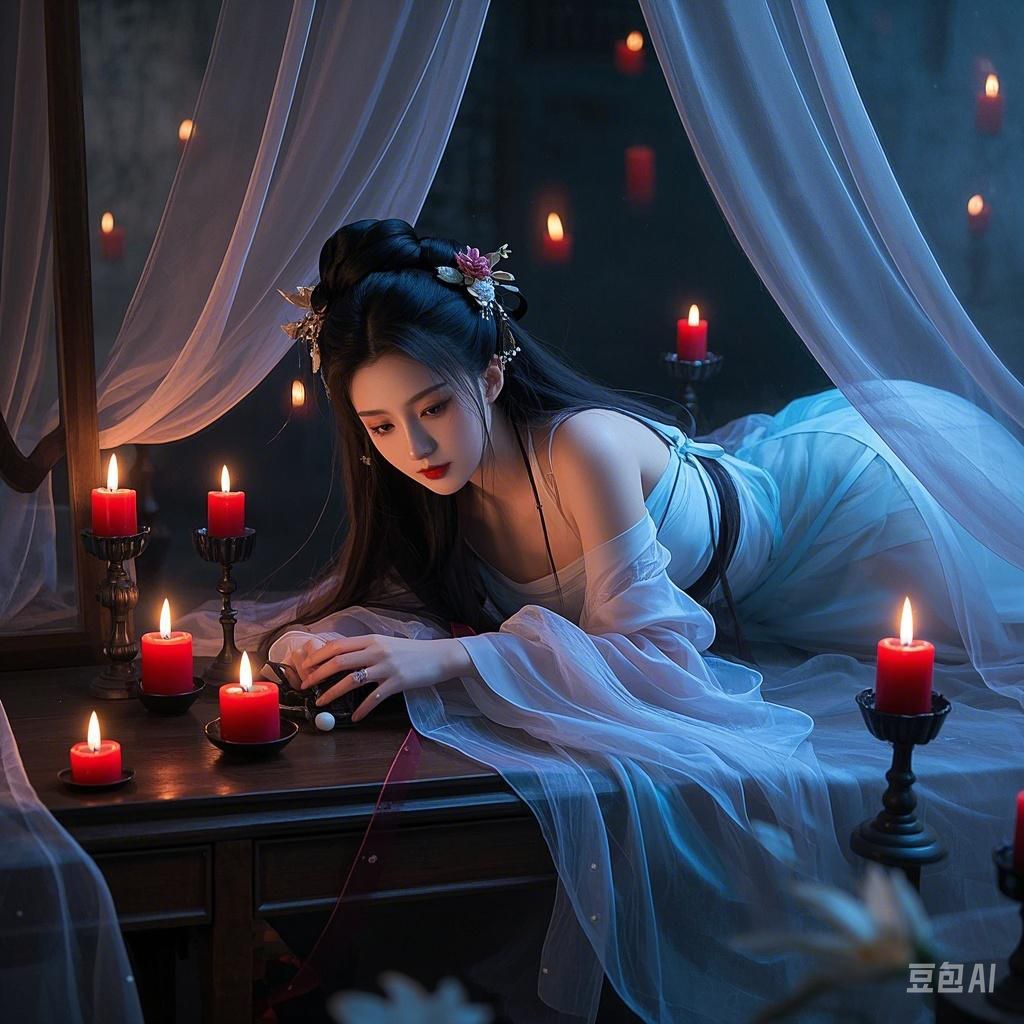 Low-Temperature Massage Candle with Rose Scent, Soy Wax, Mixed Colors — detail image 9