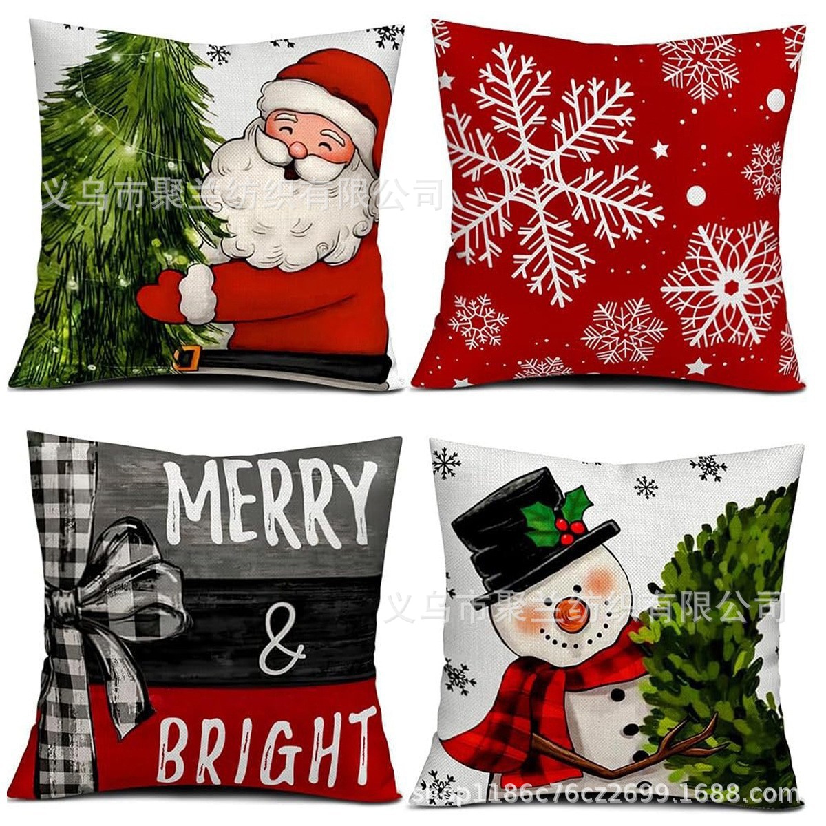 Navidad encontrada explosión abrazo funda de almohada festivales conejo alce decoración sofá atmósfera sensación de lino funda de cojín al por mayor image 54