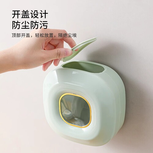 Self-sealing film bag organizer, no drilling wall-mounted pull-out type disposable food preservation bag storage box, kitchen home use magic tool