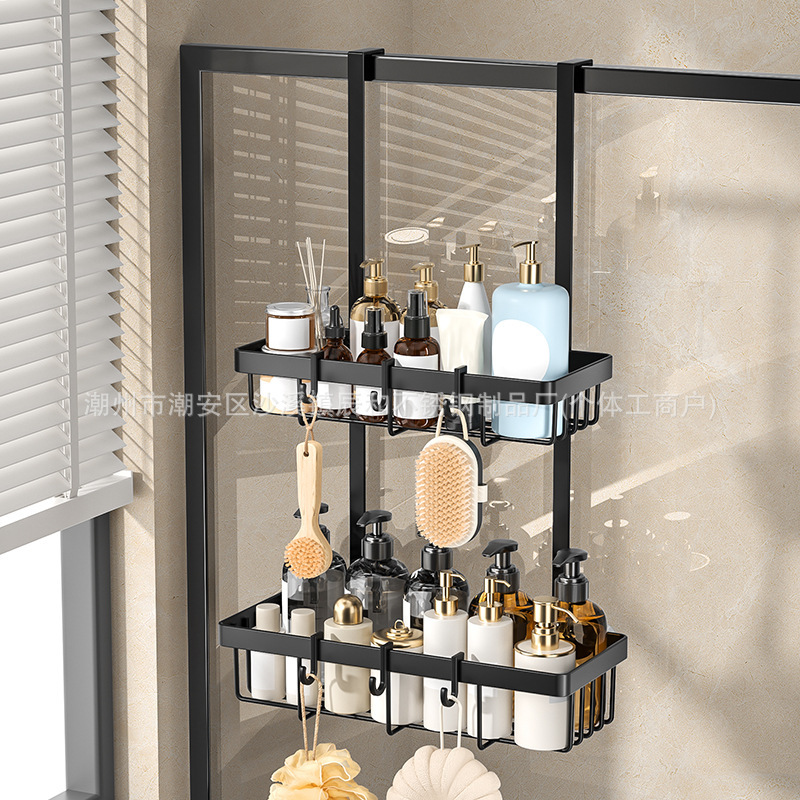 Carefully Selected No-Drill Bathroom Storage Racks, Wall-Mounted Toilet and Shower Room Storage Racks, Door-Back Storage Hanging Racks Carefully Selected No-Drill Bathroom Storage Racks, Wall-Mounted Toilet and Shower Room Storage Racks, Door-Back Storage Hanging Racks