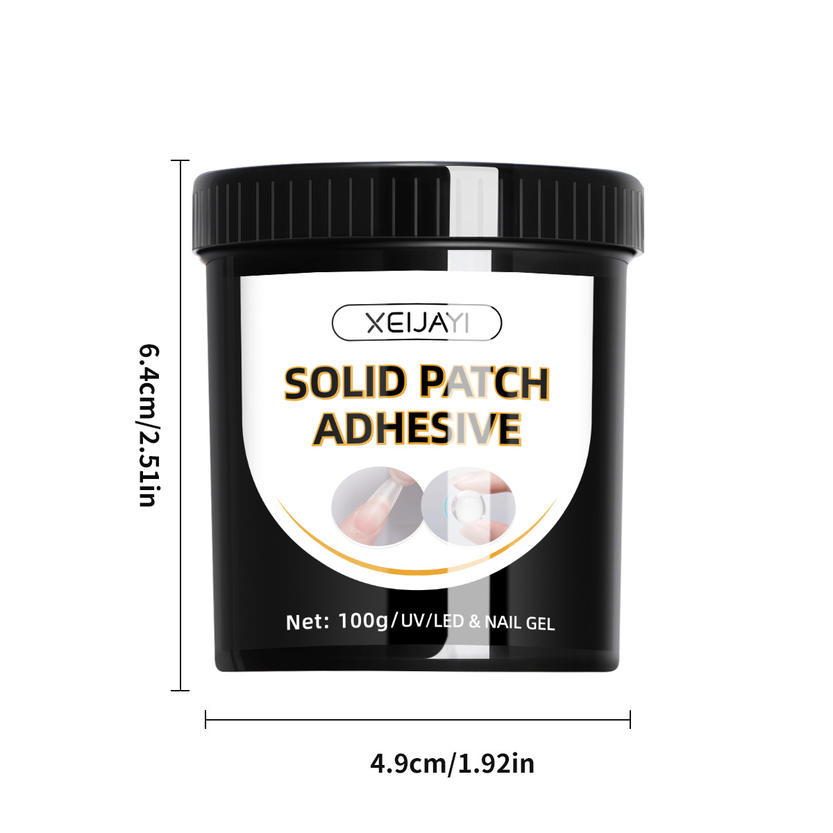 100g adhesivo de parche sólido nuevo tipo de fototerapia prolongado refuerzo de perforación adhesiva gel de uñas no daña la tienda de uñas image 6