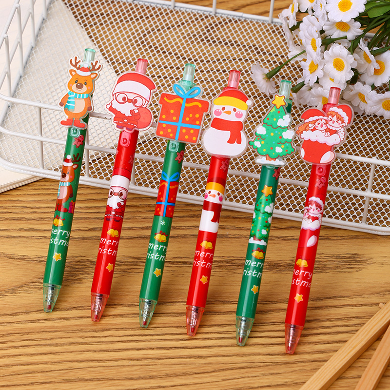 Learning, Daily Occasion Christmas Festival Snowman, Elk Pattern Snowman Elk Learning Daily Christmas Cute Writing Supplies