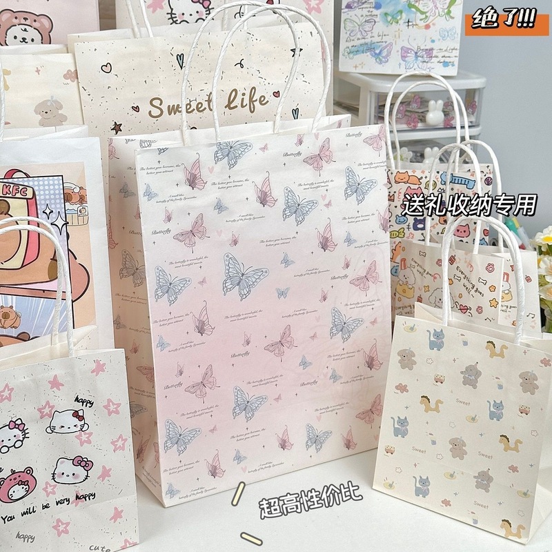 人気の漫画ガールハートクリエイティブギフトバッグ大コレクションイン高価値誕生日ギフト大容量収納袋|undefined