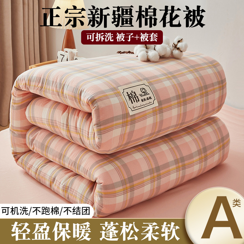 Class A Xinjiang Cotton Quilt Removable and Washable Spring and Autumn Quilt Student Dormitory Thickened Warm Quilt Core Winter Quilt