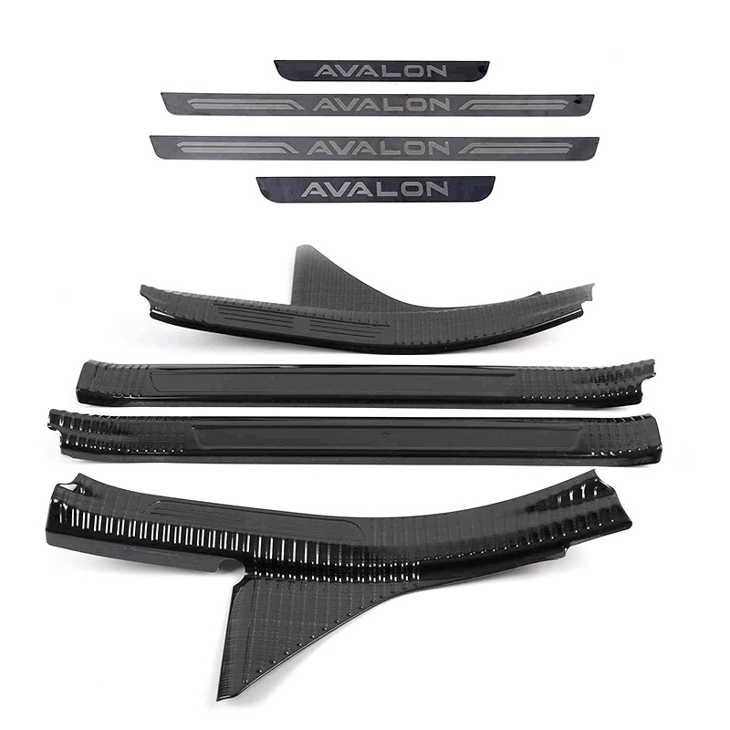 Suitable for 19 Toyota Avalon Stainless Steel Door Sill Strips Modified Welcome Pedal Trunk Rear Guard Tailgate