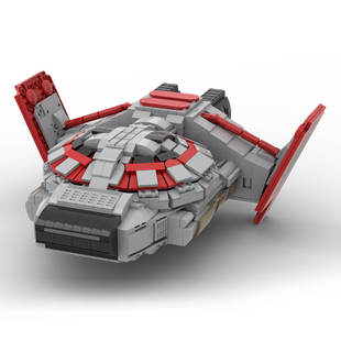 Moc-144321 Tyrannosaurus- Valkyrie Mini Spaceship Model 1269 Particle Count