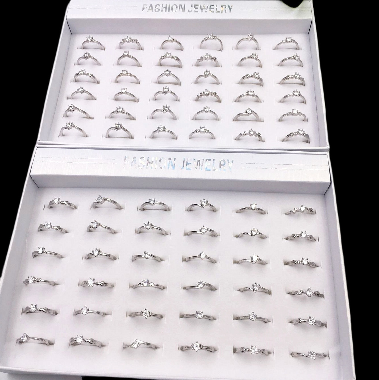 Imitation Diamond Ring Zircon Ring Female Proposal Engagement Wedding Props Ring Street Stall Night Market Live Broadcast Gift Supply Manufacturer