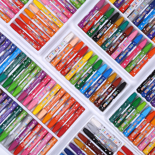 12/18/24 Color Oil Pastels Children's Crayons Art Stationery Kindergarten Coloring Graffiti Painting Tools Brush