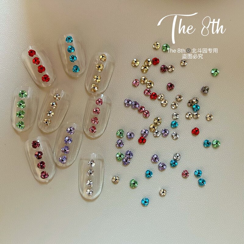 Mini Sparkling Rhinestone Decorations, Colorful Small Nail Art Rhinestones, Finished Rhinestone Balls Without Base, Nail Decoration Accessories Mini Sparkling Rhinestone Decorations, Colorful Small Nail Art Rhinestones, Finished Rhinestone Balls Without Base, Nail Decoration Accessories