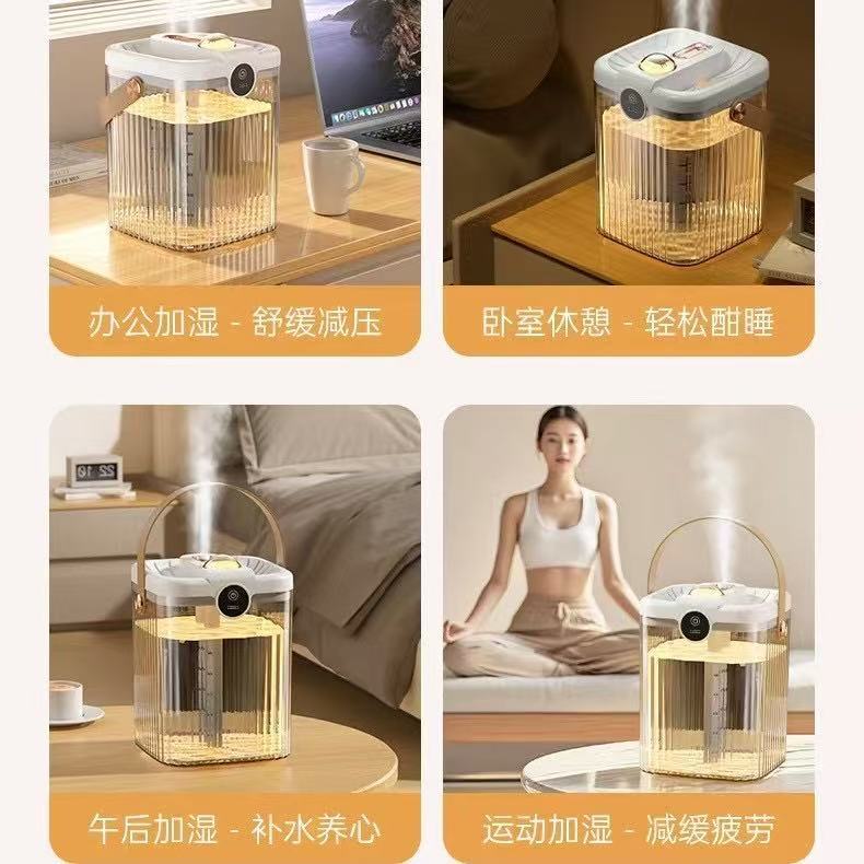 シングルとダブルの交互ノズル大容量濃霧加湿器家庭用小型サイレント寝室 USB オフィスデスクトップポータブル|undefined
