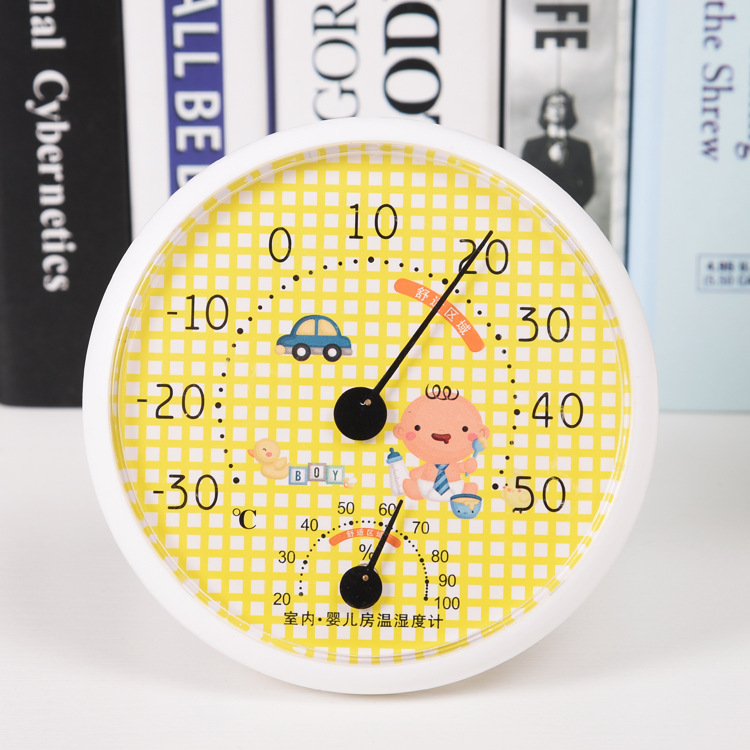 婴儿房温度表宝宝温湿度计指针是温度计可壁挂可摆放两用